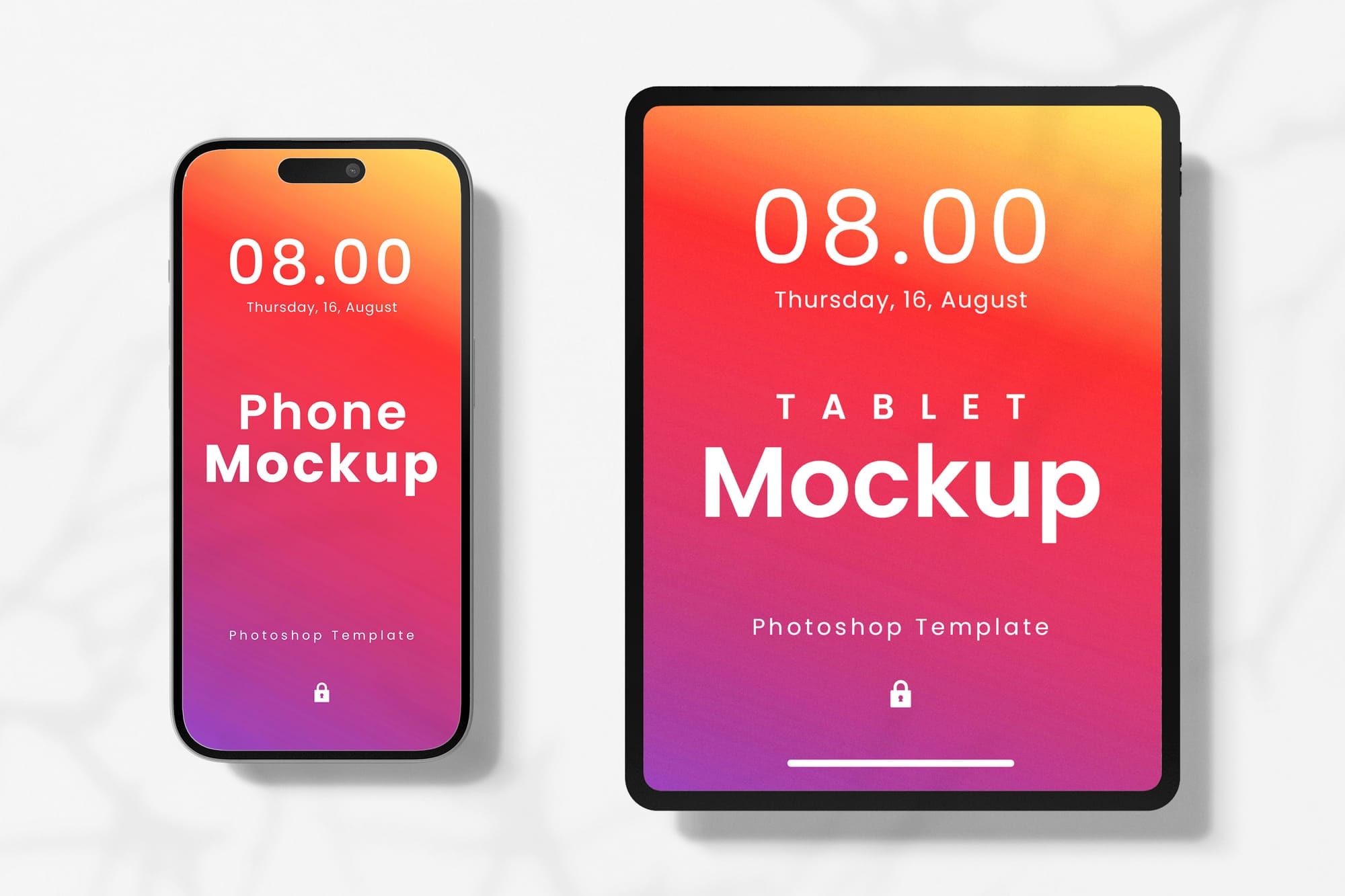 Phone And Tablet Device Mockup