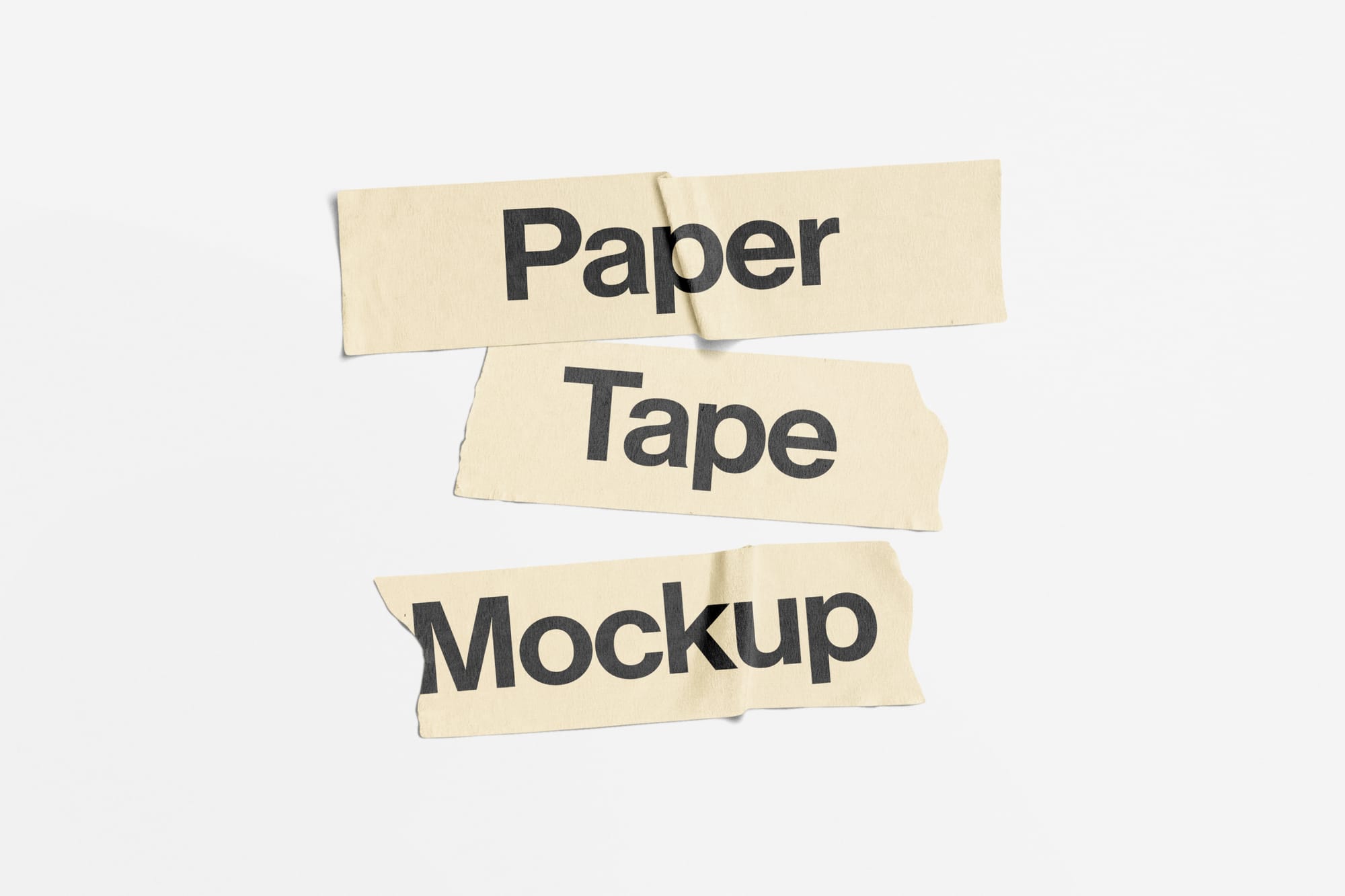 Realistic Paper Tape Mockup