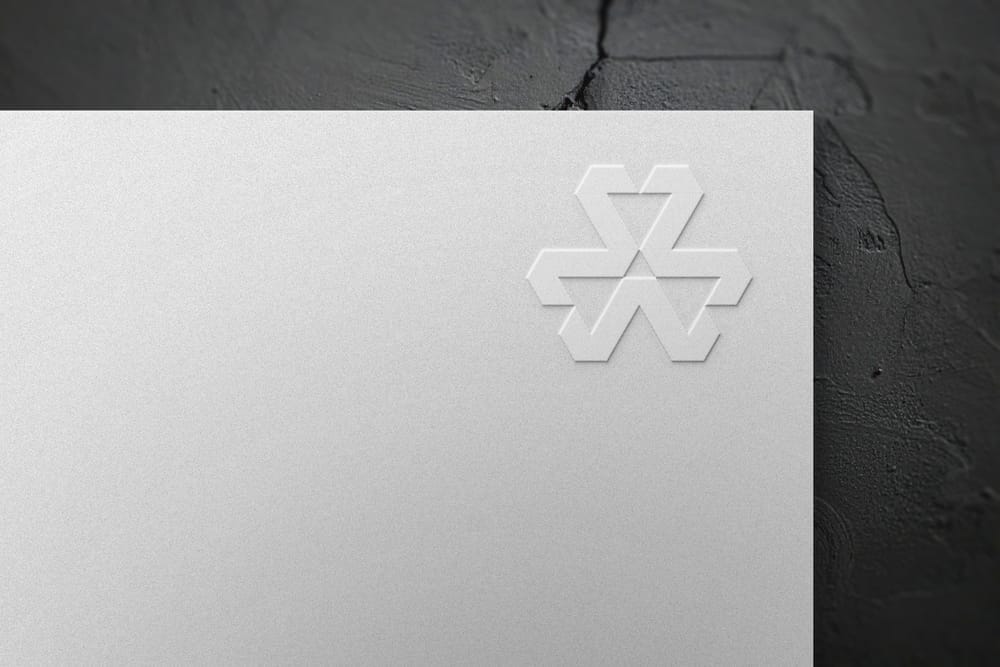 Simple Paper Logo Mockup