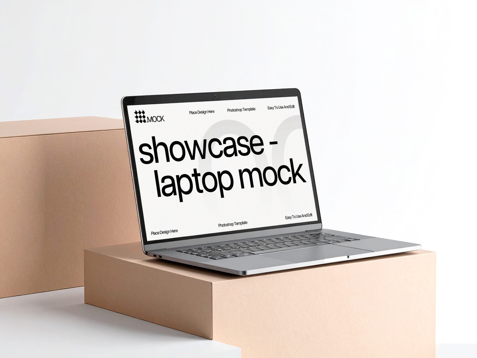 Sleek Laptop Presentation Mockup