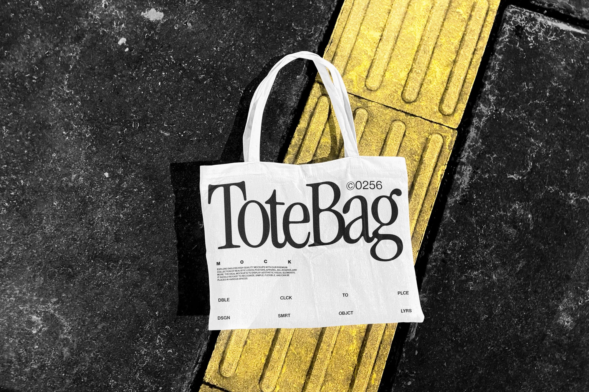 Tote Bag Mockups on Pavement