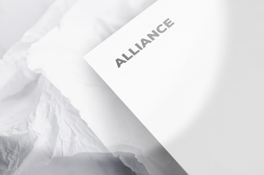 White Paper Alliance Logo Mockup