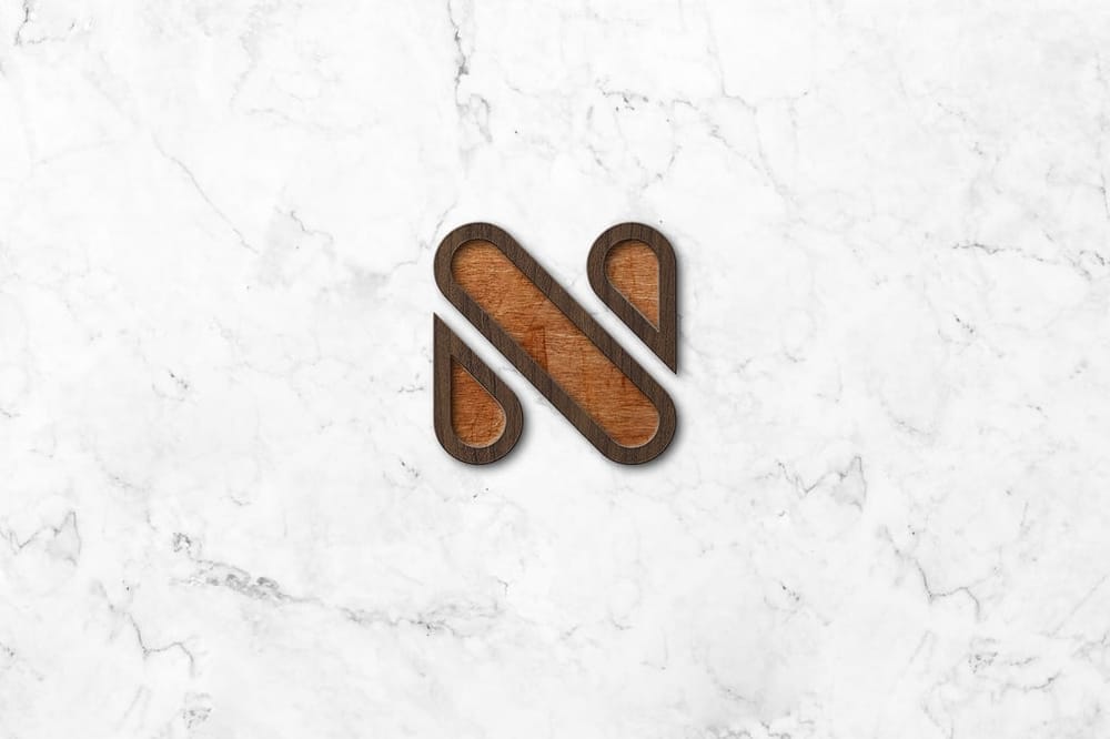 Wood Enamel Pin Mockup