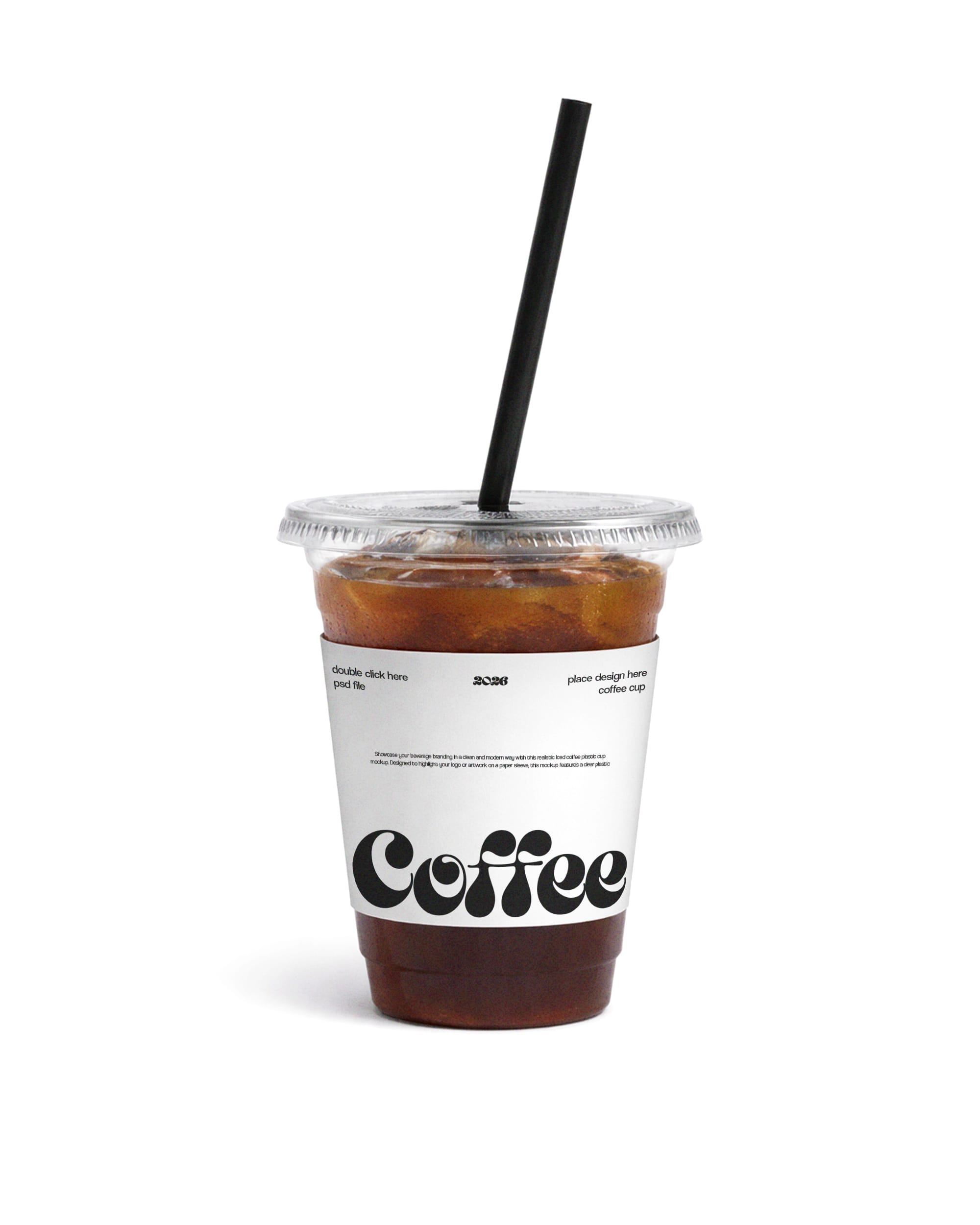 Iced Coffee Cup Mockup