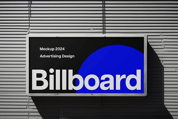 Billboard Mockup with Shadow