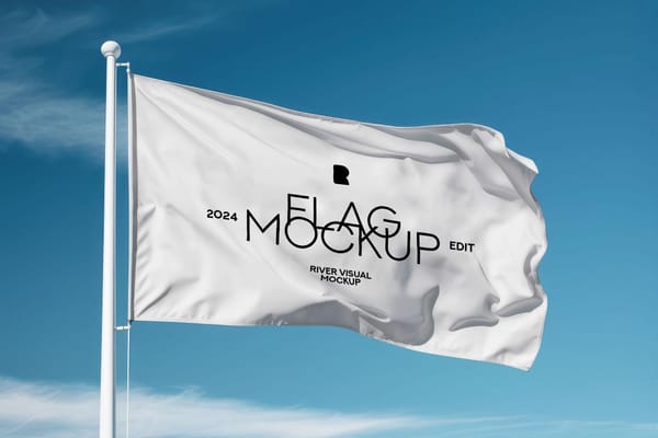 White Flag Mockup