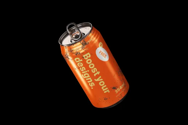 Rusty Vintage Can Mockup