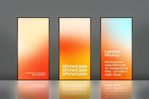 Gallery Three Screen Mockups