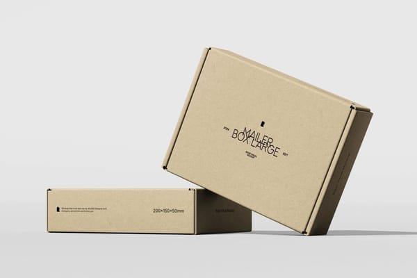 Mailer Box Large Size Mockup