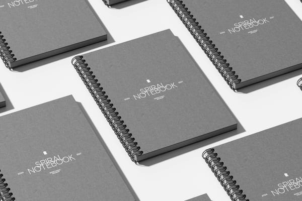 Spiral Note Book Mockup