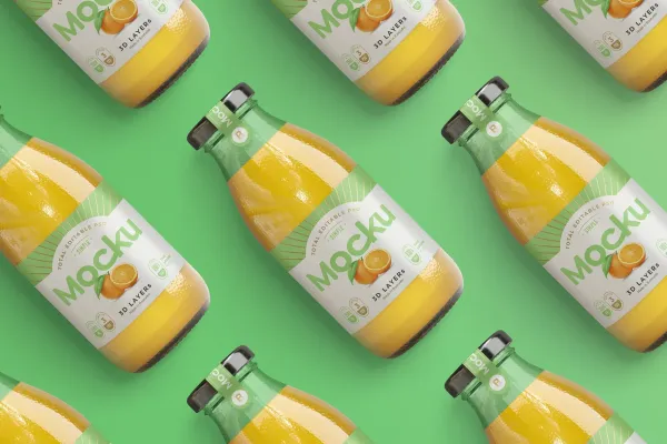 Juice Bottle Mockup