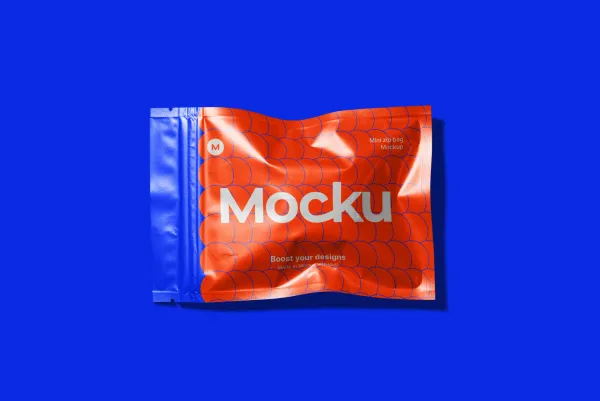 Mini Zip Bag Mockup
