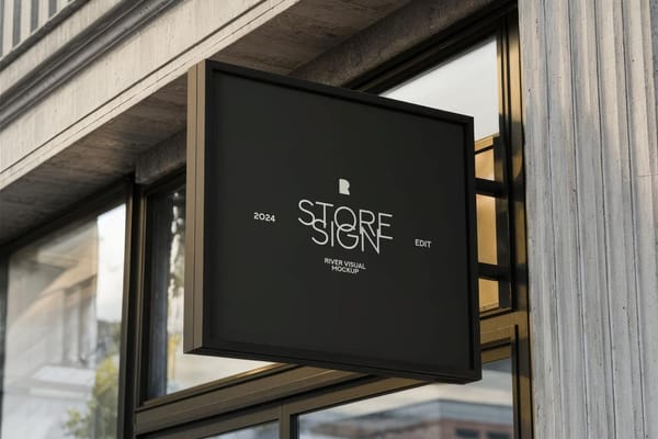 Store Sign Mockup