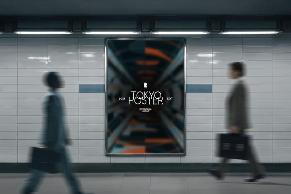 Tokyo Subway Poster Mockup