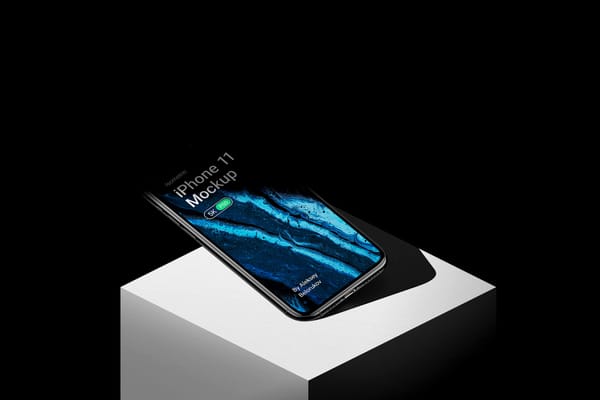 iPhone With Shadow Overlay