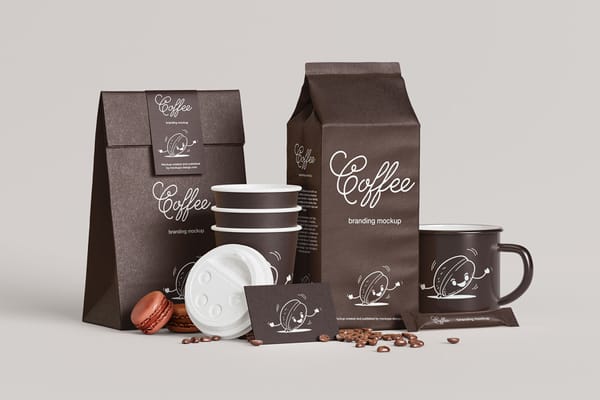 Coffee branding mockup