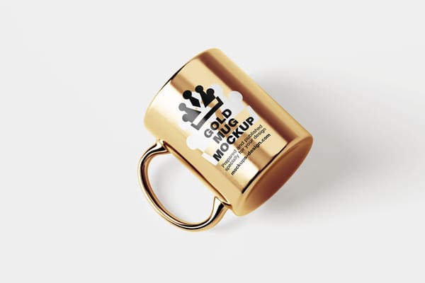 Gold Mug Mockup