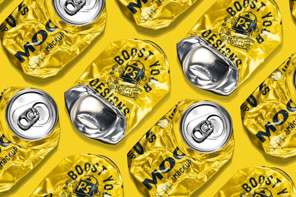 Crushed Can Mockup