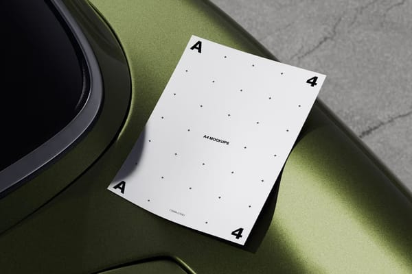 A4 Paper Mockup
