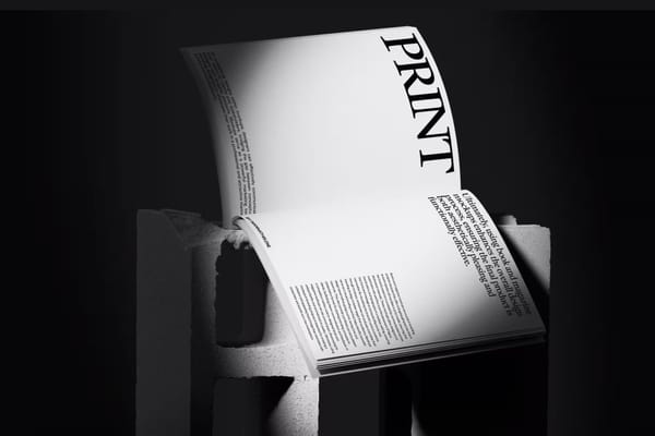 Magazine Mockup on Blocks