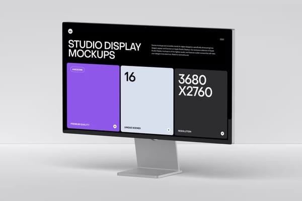 imac Studio Display mockup