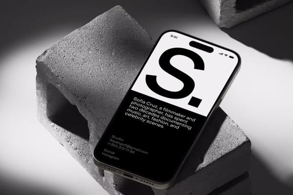 iPhone Mockup on Stone