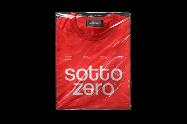 T-shirt Mockup in Plastic Wrap