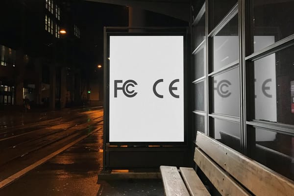 Bus Stop Poster Mockup