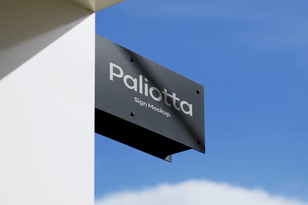 Metal Sign Mockup