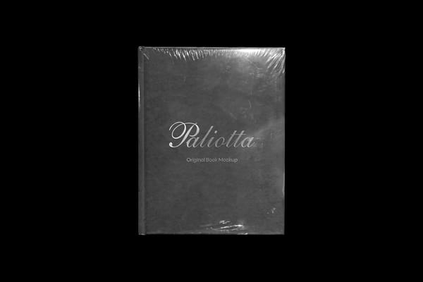 Book Mockup with Plastic Wrap