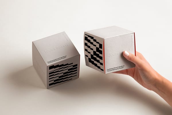 Hand Holding Box Mockup