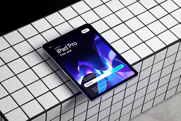 iPad Mockup Showcase Scene