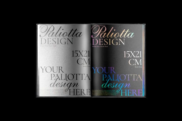 Holographic Book Mockup