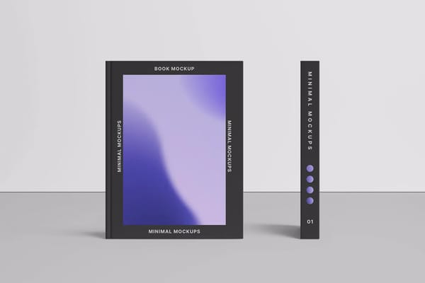 Book Mockup Cover Front View