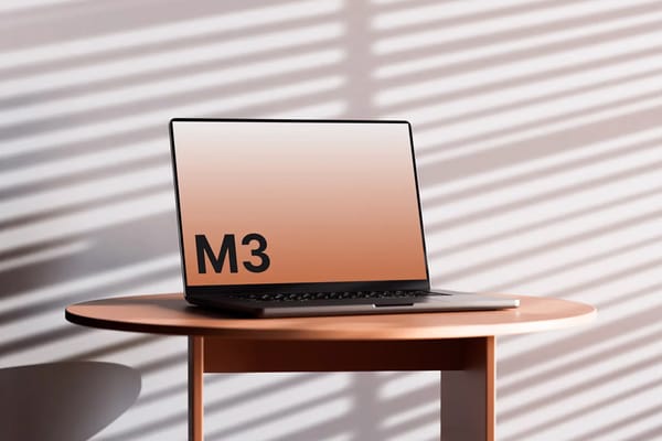 MacBook Pro Mockup with Shadow