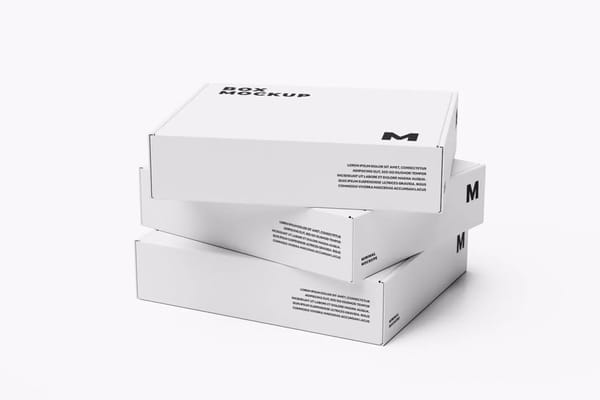Three Box Mockup Set