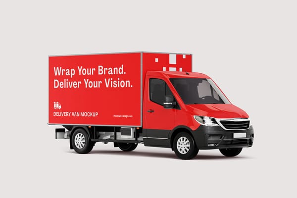 Delivery Van Mockup