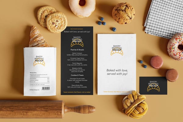 Sweet Bakery Branding Mockup