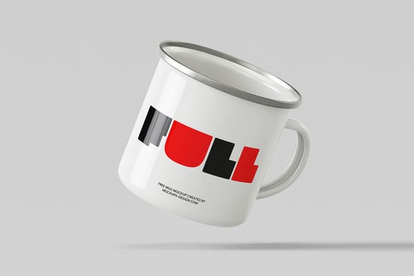 Enamelled Mug Mockup