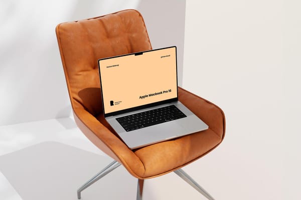 Office Chair MacBook Pro Mockup