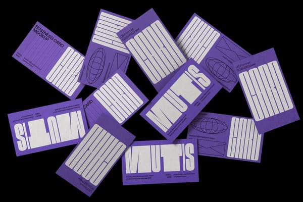 Scattered Business Card Mockups