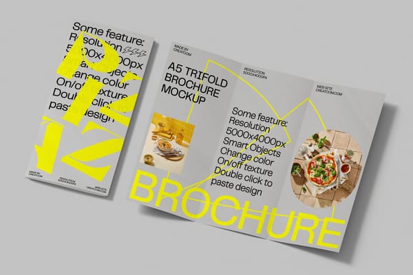 Trifold Brochure Mockup