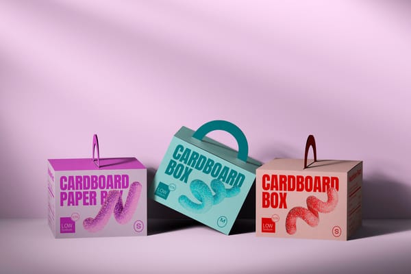 Scene With Cardboard Box Mockups