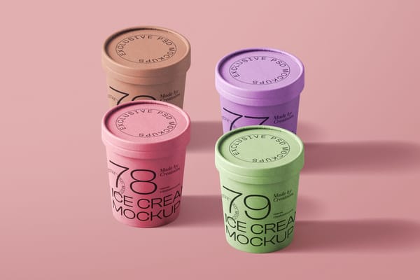 Ice Cream Packaging Mockup