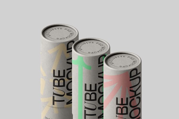 Three Tube Mockups Front View