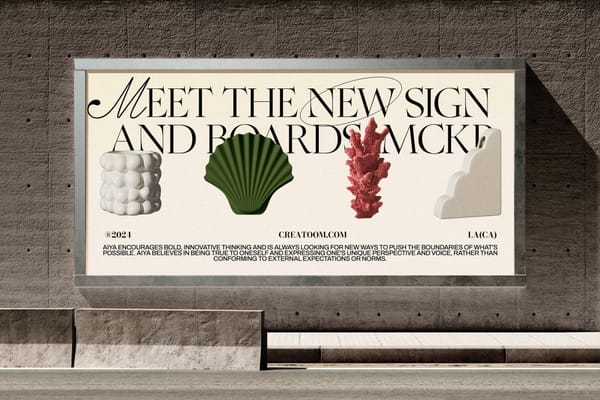 Sidewalk City Billboard Mockup