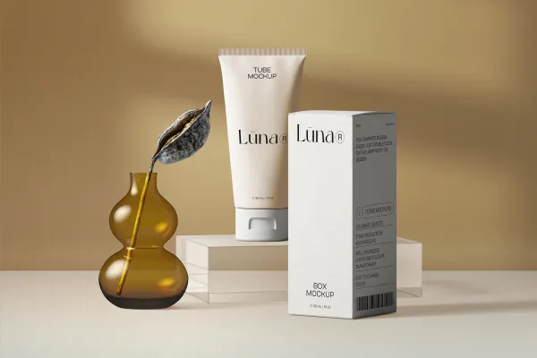 Tube And Paper Box Mockups