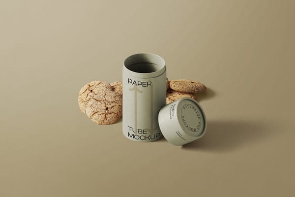 Tube Mockups With Cookies