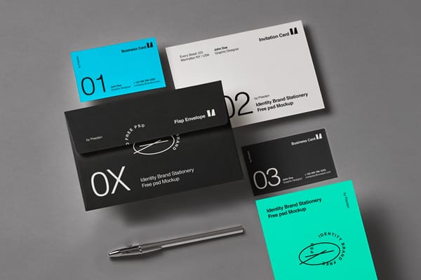 Branding Identity Stationery Psd Mockup Set