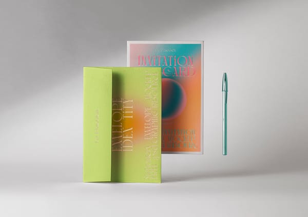 Invitation Stationery Mockup